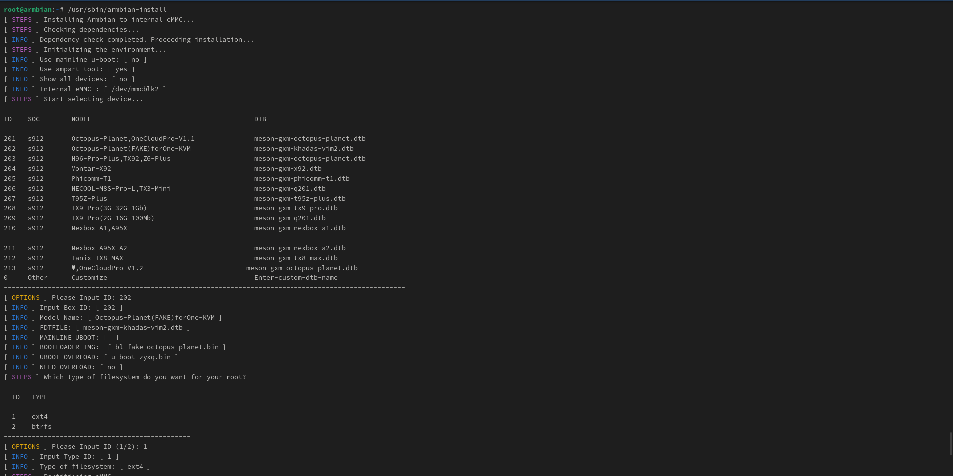 install