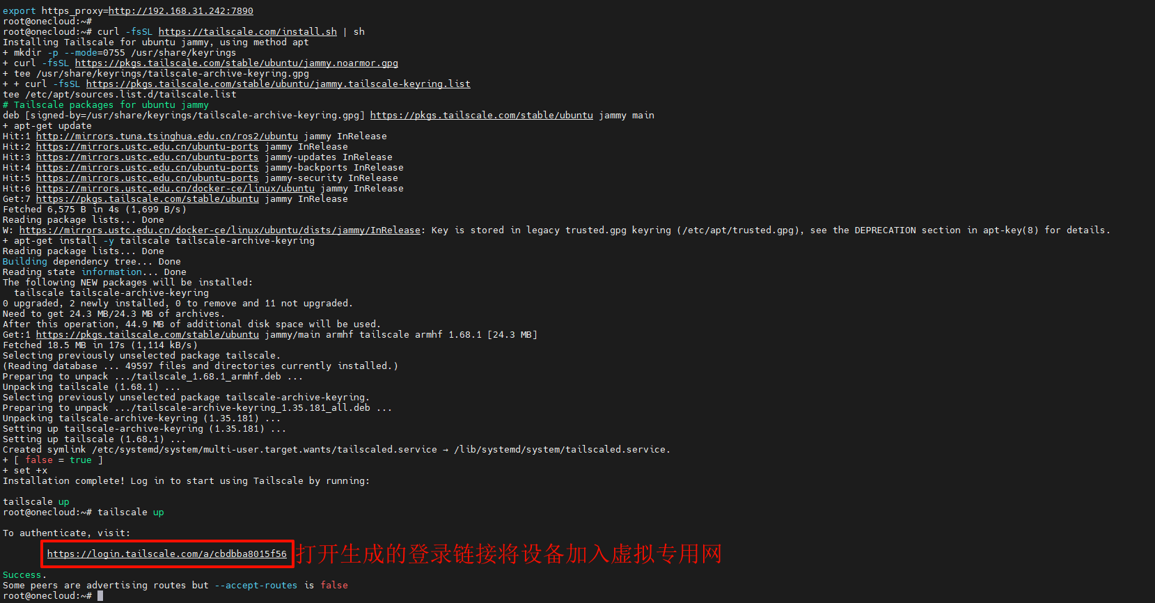 Tailscale授权登录